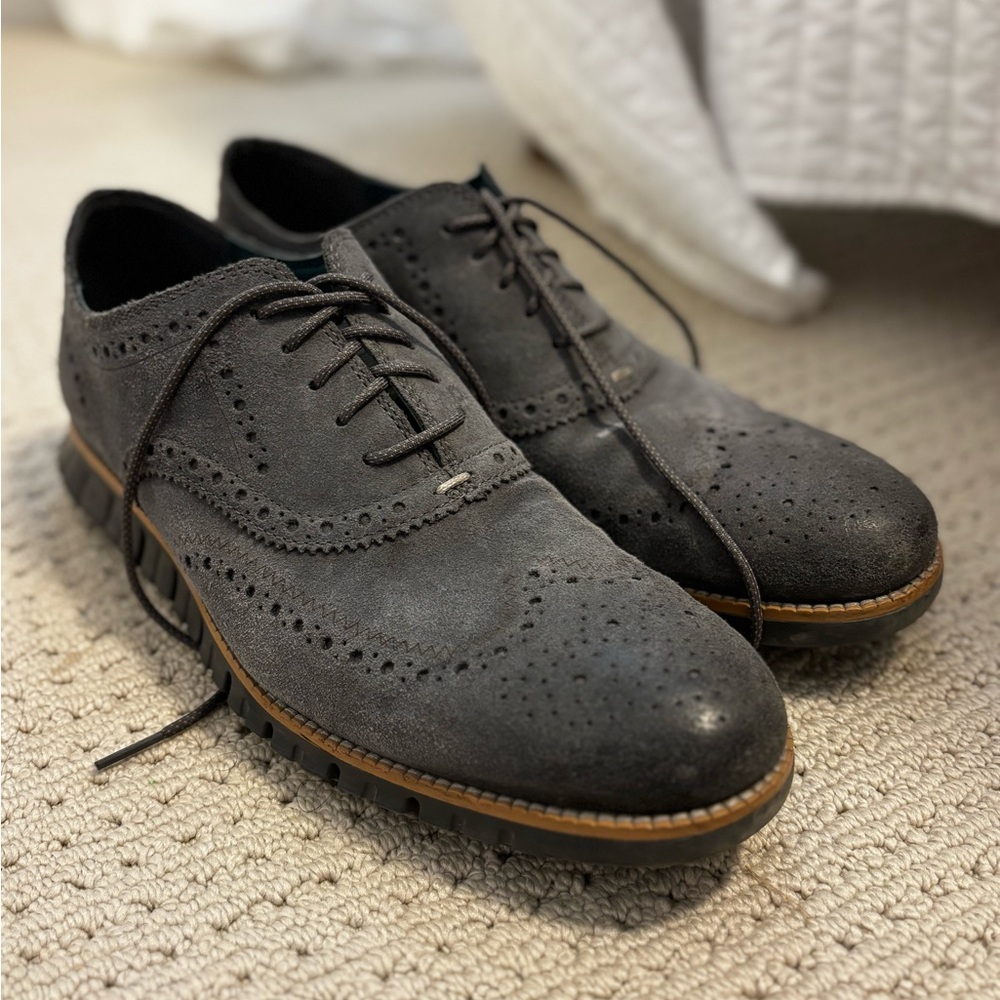 Men's Gray Oxford Shoes